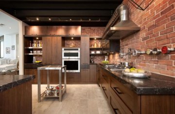 5 интерьерных стилей для кухни с применением искусственного камня  